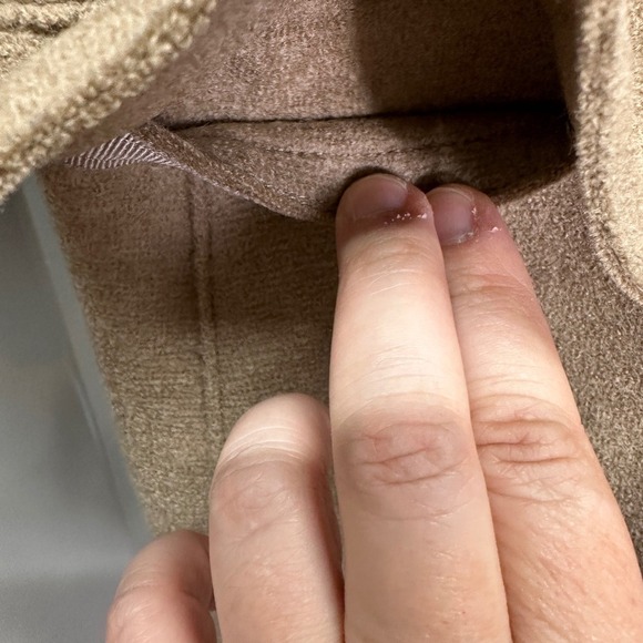 Harris Wharf London Women's Pressed Wool Coat Single Breasted Unlined Size S - Picture 7 of 12